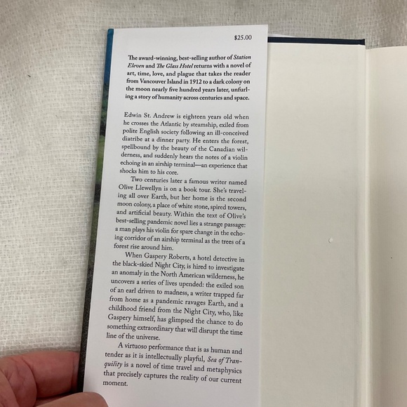 Sea of Tranquility by Emily St. John Mandel Hardcover *Read* - Picture 2 of 5